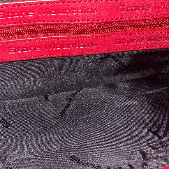 Vintage Stone Mountain Red Leather‎ Classic Clutch - Picture 11 of 13